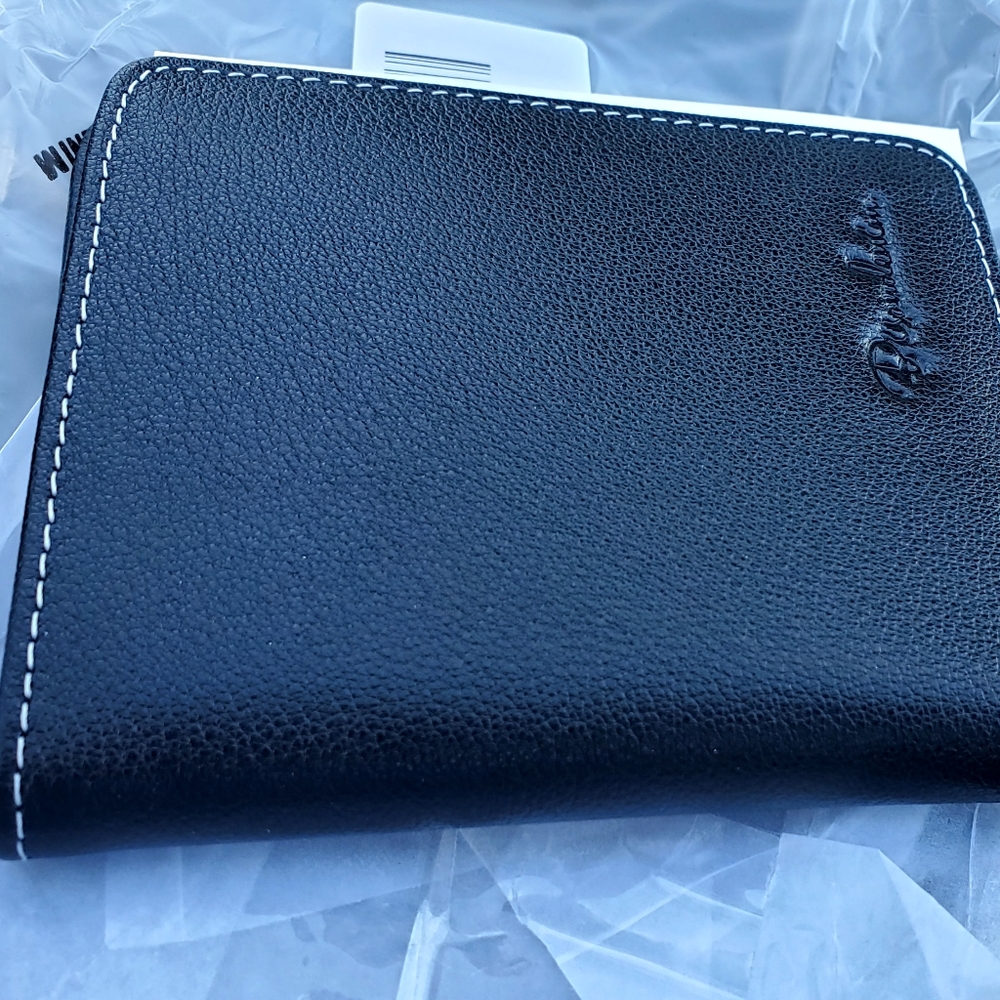 Pure leather mini wallet